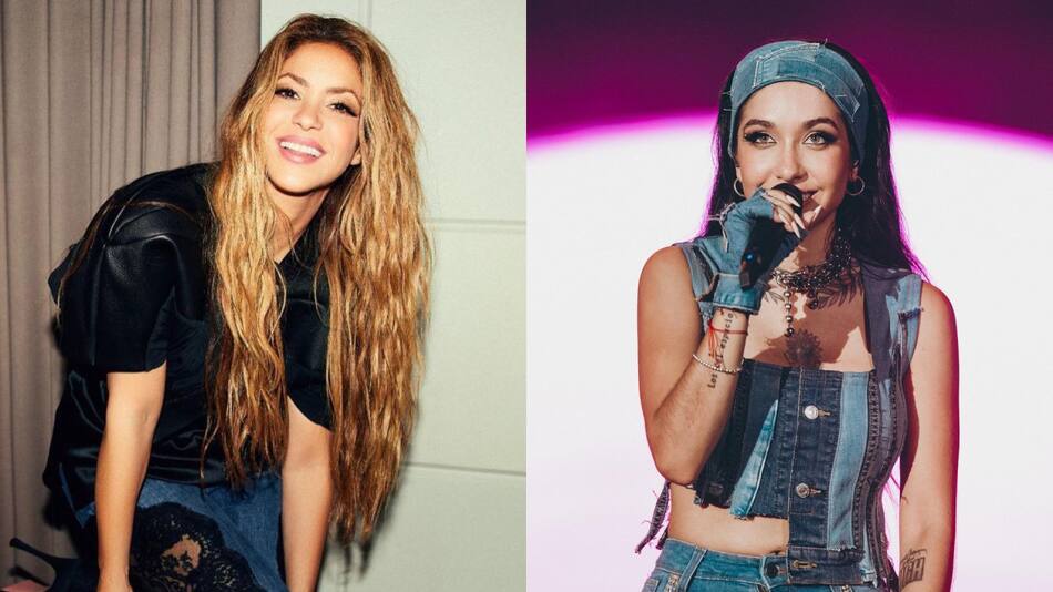 Shakira y María Becerra. Fotos: Instagram.