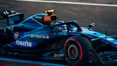 Franco Colapinto en la Fórmula 1. Foto: NA.