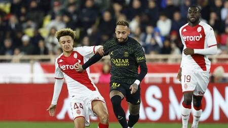 Neymar, Monaco vs PSG, Ligue 1. Foto: REUTERS