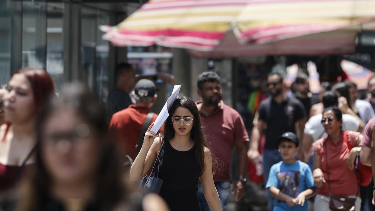 Ola de calor. Foto: Télam.