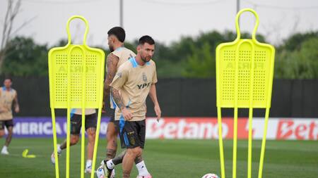 Argentina se entrena pensando en Chile; Copa América 2024. Foto: X @Argentina