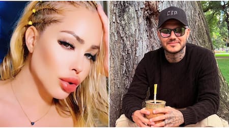 Natasha Rey y Mauro Icardi.