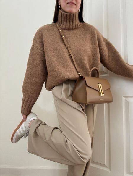 Mocha Mousse, moda, ropa. Fuente: Pinterest