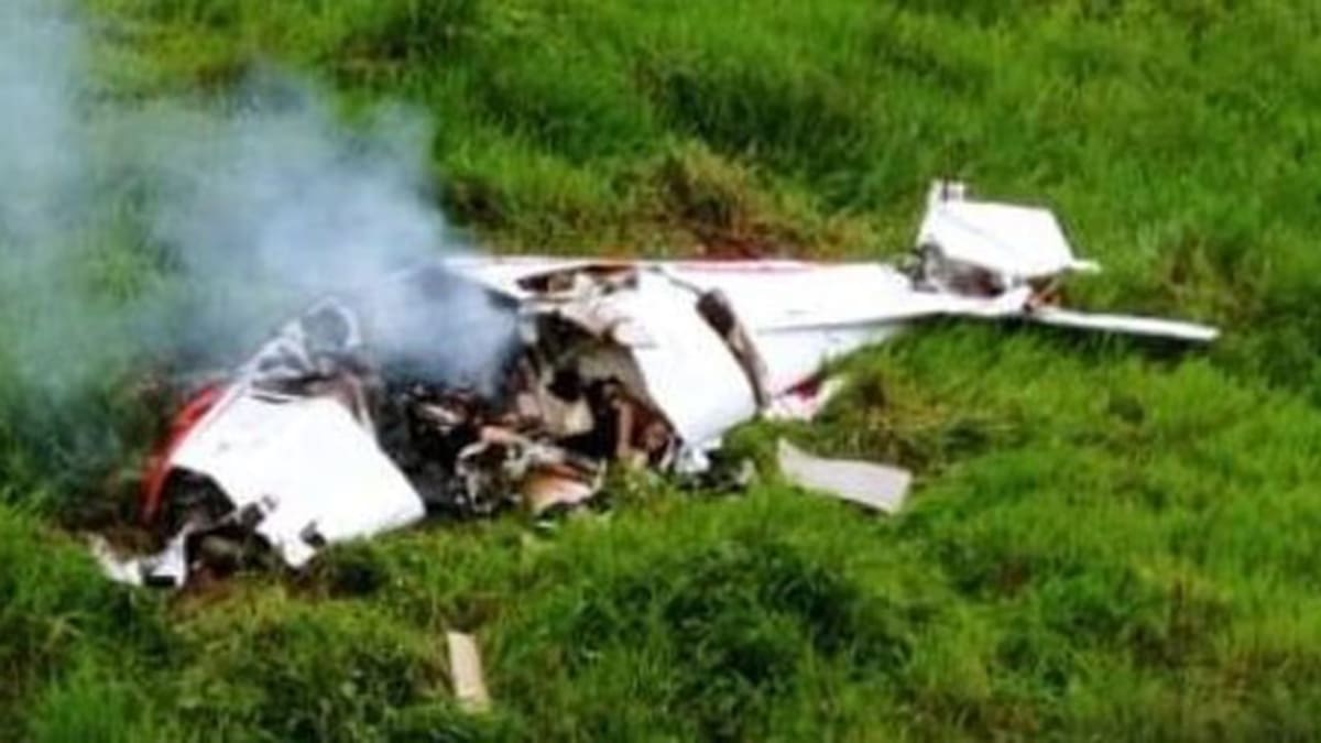 Avioneta se accidentó y cayó en San Luis de Gaceno, Boyacá. Foto: A.P.I.