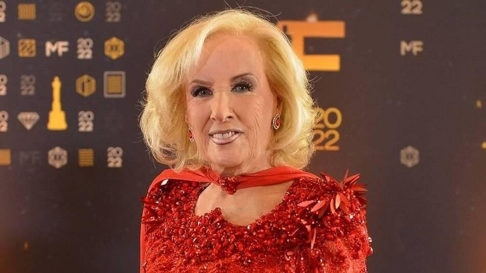 Mirtha Legrand, conductora. Foto: NA.
