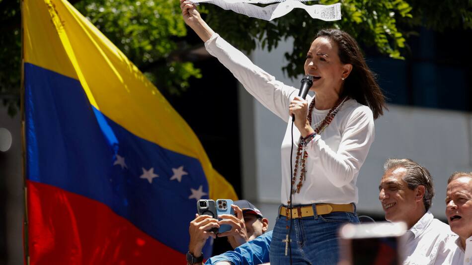 María Corina Machado. Foto: REUTERS.