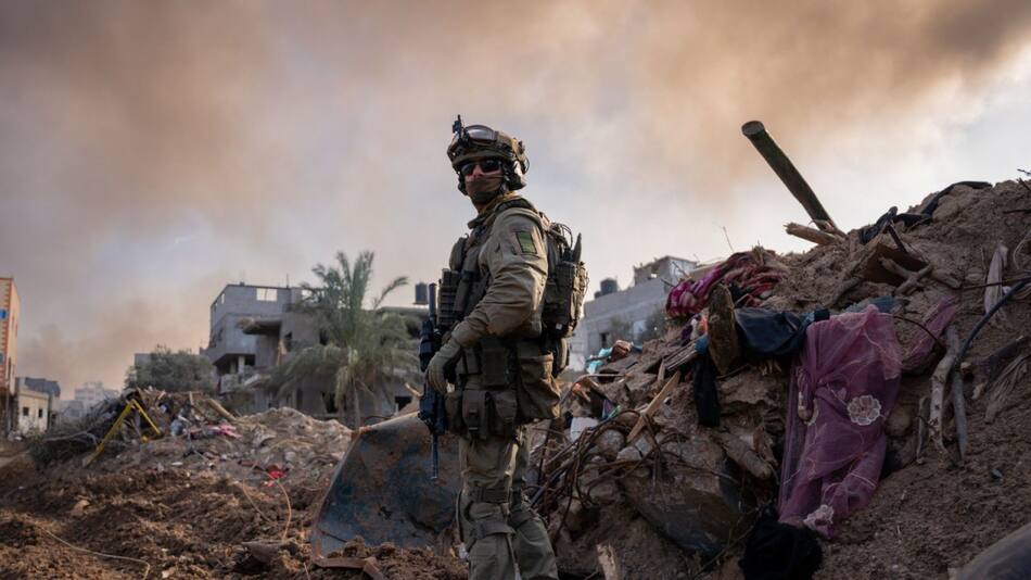Soldados israelíes en la Franja de Gaza; guerra Israel-Hamás: Foto: X @idfonline