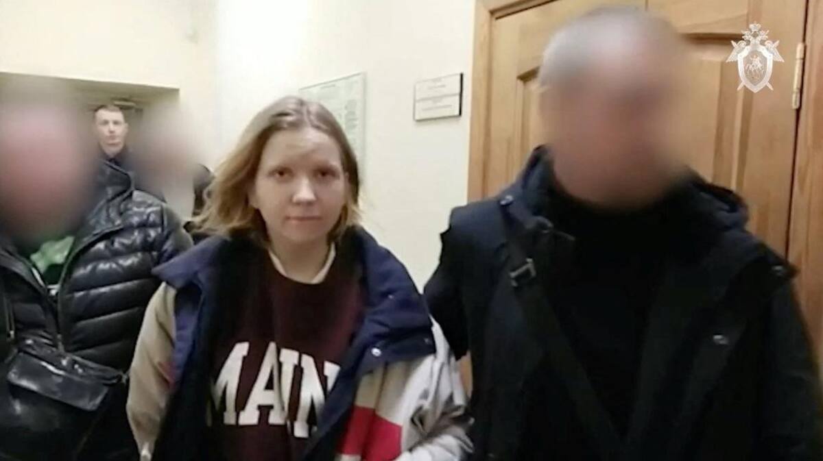 Mujer rusa acusada de terrorismo. Foto: Reuters.