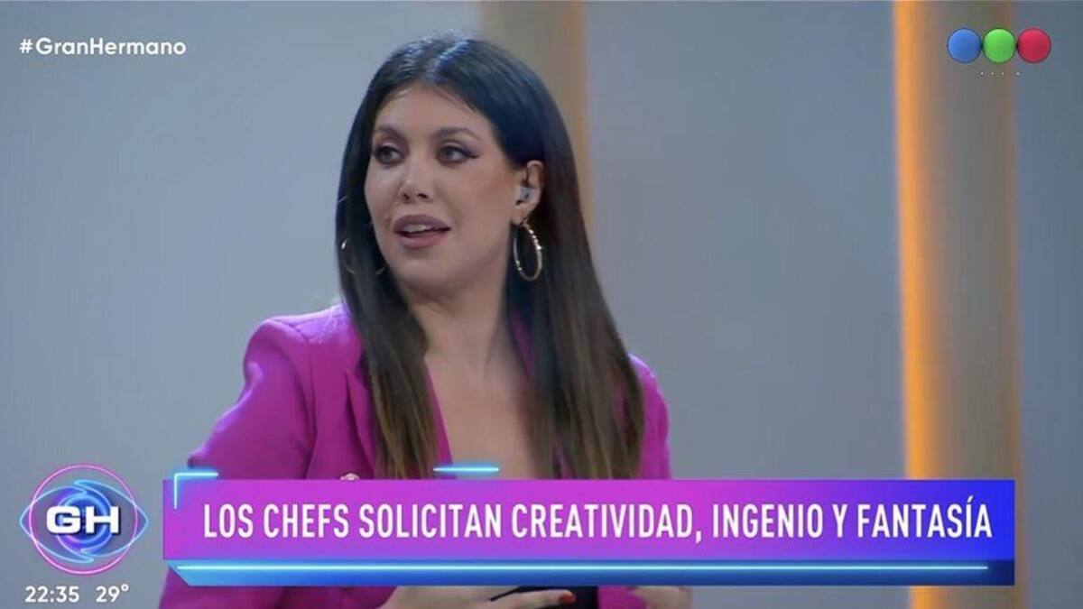 Wanda Nara en Gran Hermano. Foto: Captura de pantalla.