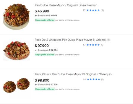 Pan dulce de Plaza Mayor. Foto: Mercado Libre.