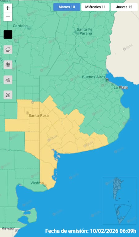 Tormentas en Buenos Aires.