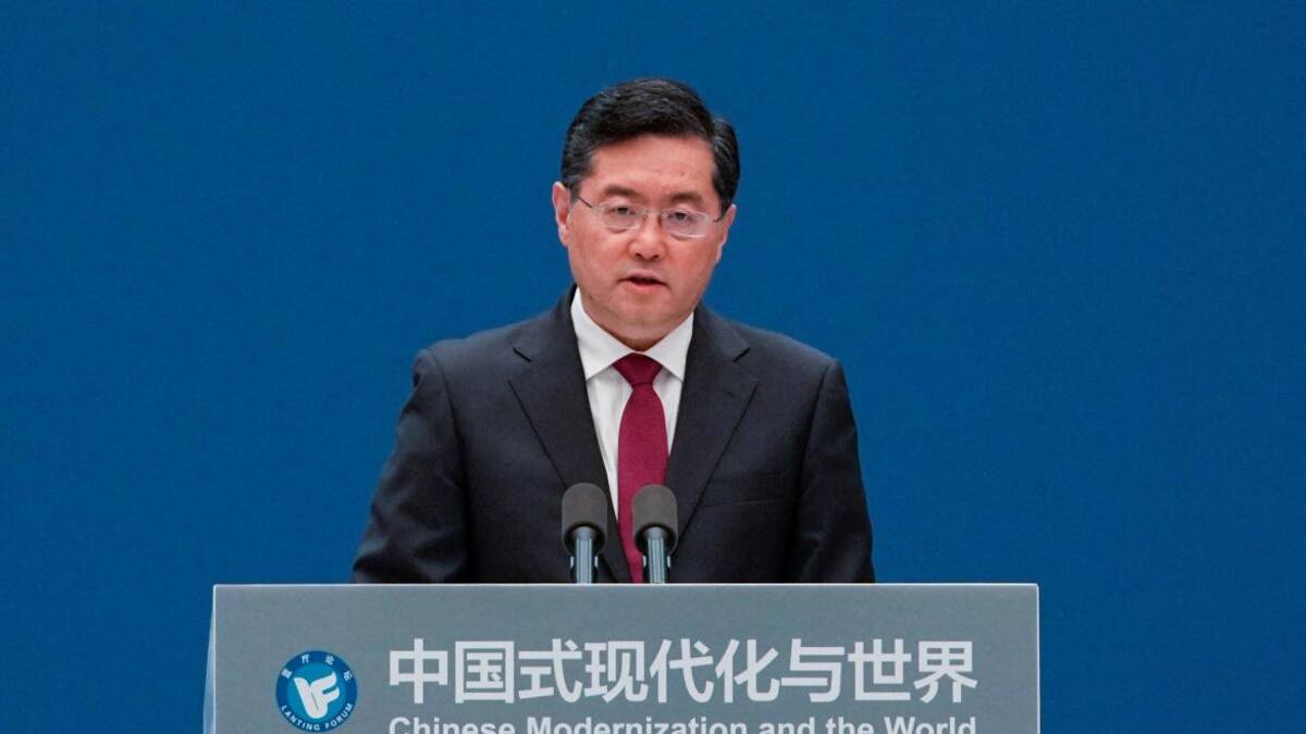 Qin Gang, ministro de exteriores de China. Foto: Reuters.