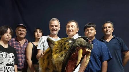 Hallan un fósil de tigre en San Pedro. Foto gentileza Museo Paleontológico de San Pedro