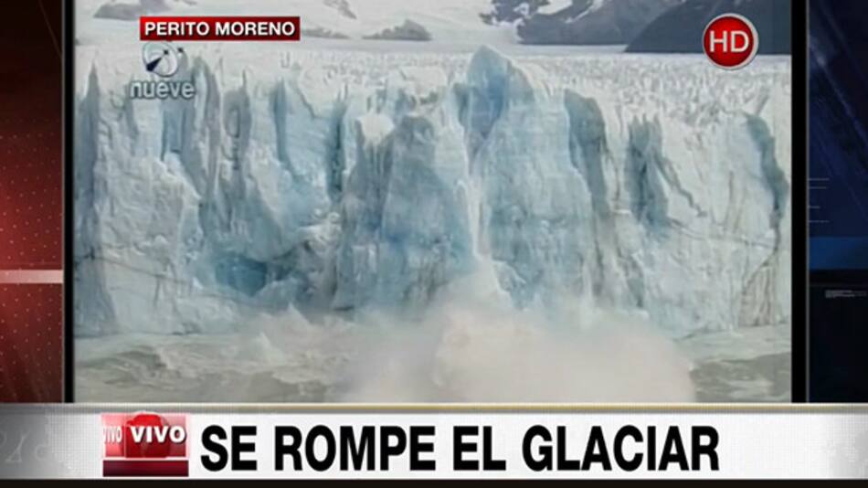 Ruptura del Glaciar Perito Moreno - Canal 26