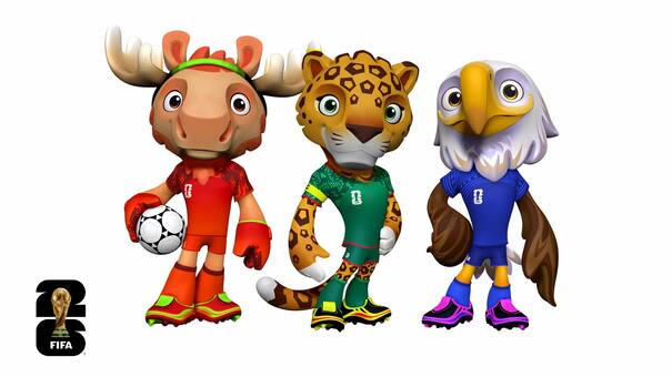 La FIFA presentó a Maple, Zayu y Clutch, las mascotas oficiales del Mundial 2026