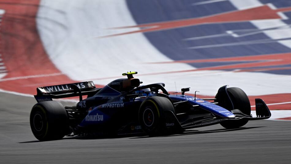 Franco Colapinto en el Gran Premio de México. Foto: EFE.