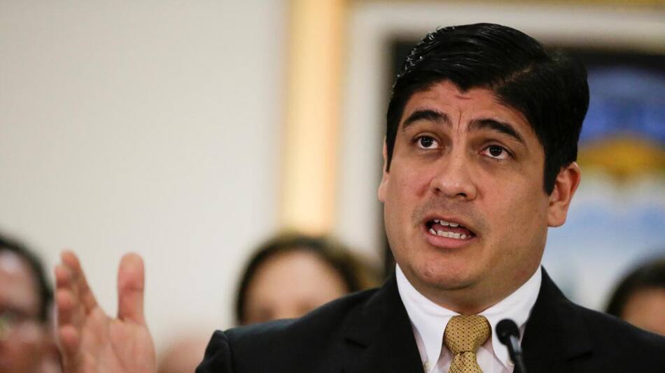 El mandatario de Costa Rica, Carlos Alvarado, REUTERS