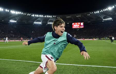 Copa Italia entre Bologna y Milan. Foto: REUTERS