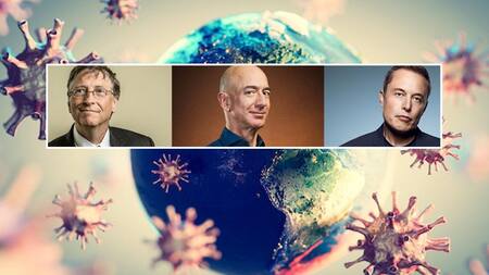 Bill Gates, Jeff Bezoz, Elon Musk, coronavirus