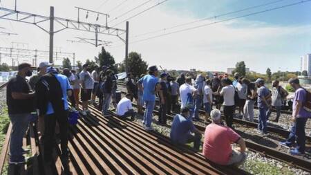 Corte de vías en el Tren Roca, NA