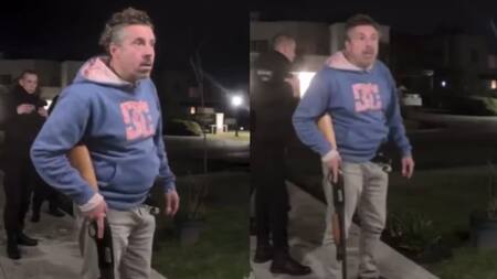 El hombre amenazó a los chicos con una escopeta. Fuente: X