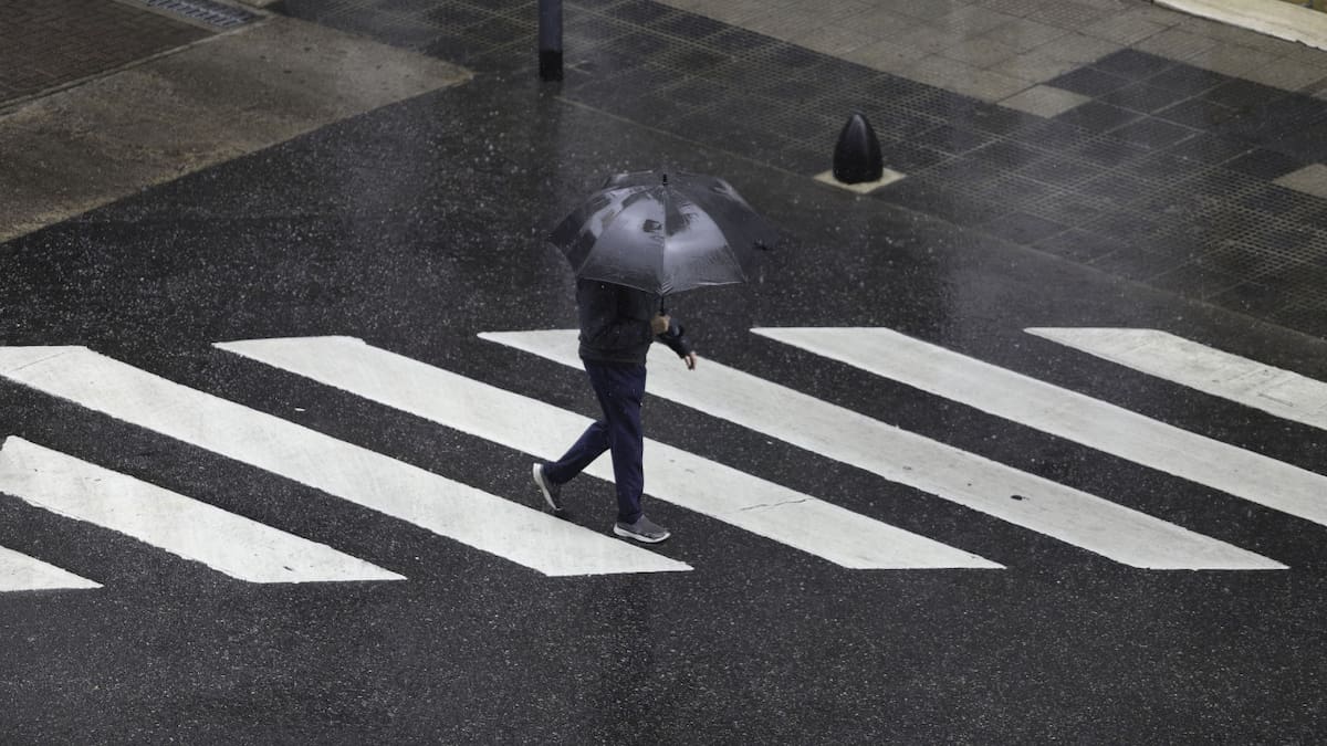 Lluvias en Buenos Aires. Foto: NA / Daniel Vides