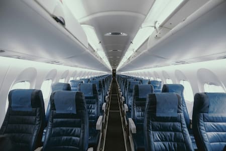 Asiento de avión; viaje. Foto: Unsplash