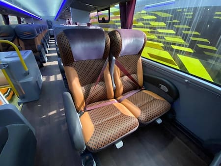 El colectivo que rompe records con el recorrido más largo. Fuente: Facebook Trans Acreana