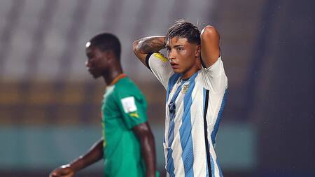 La Selección Argentina Sub-17 cayó ante Senegal. Foto: Twitter.