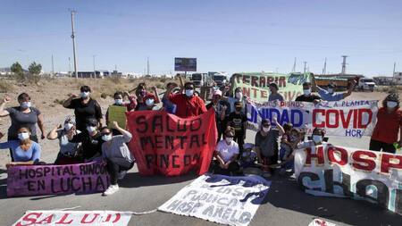 Corte de rutas en Neuquén, NA
