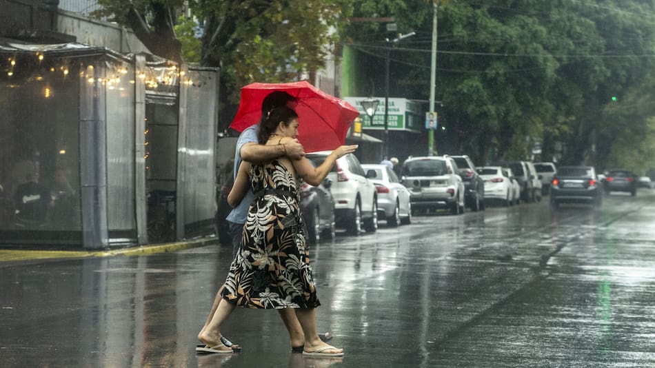 Lluvias y tormentas en la Ciudad de Buenos Aires. Foto: NA/Daniel Vides.