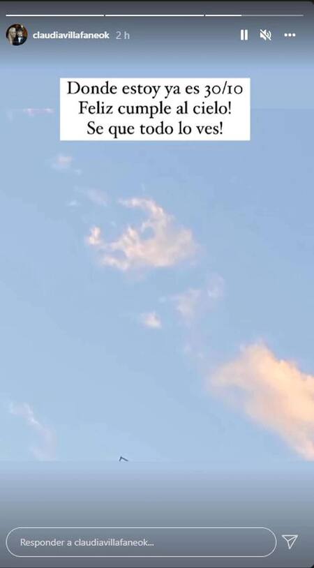 Claudia Villafañe mensaje a Maradona