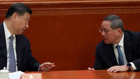 Xi Jinping y Li Qiang. Foto: Reuters.
