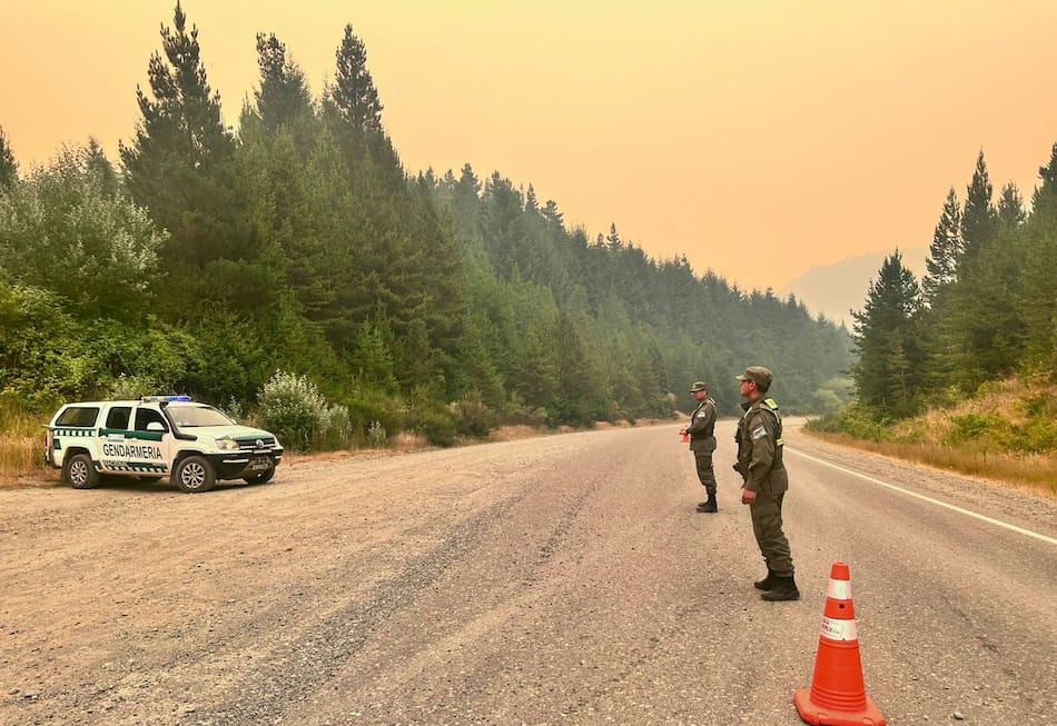 Incendios forestales en Chubut