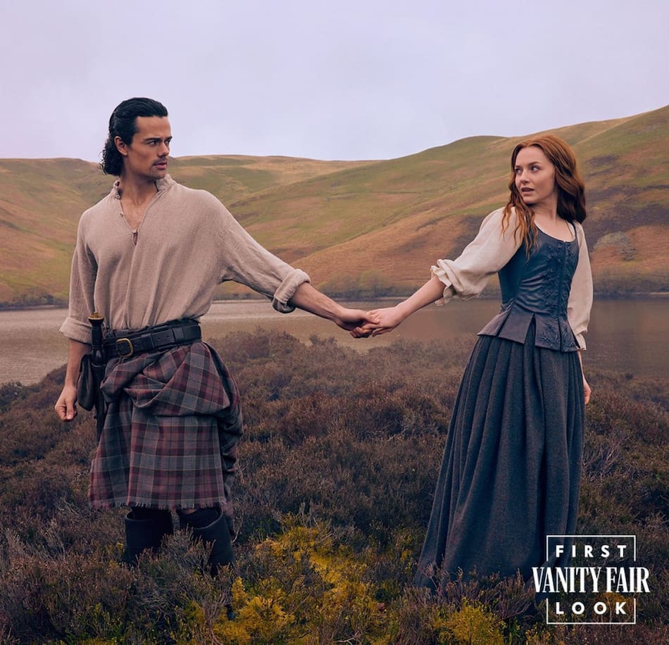 Los padres de Jamie Fraser en la juventud. Foto: Instagram @vanityfair