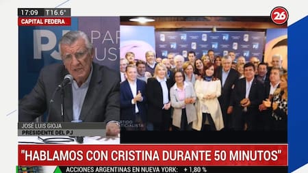 Cumbre del Partido Justicialista - Gioja - Cristina Kirchner - Política - Canal 26
