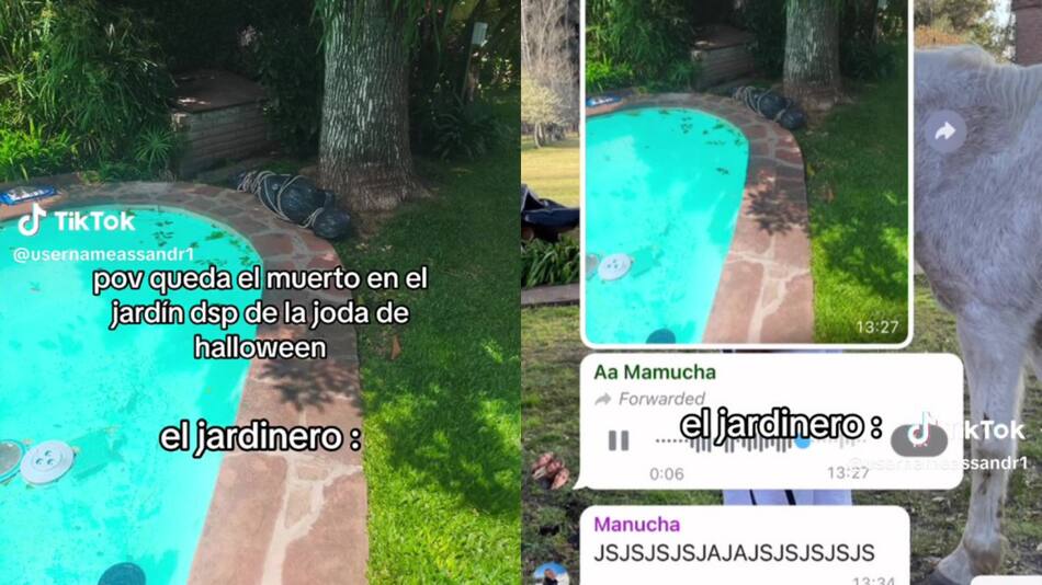 La reacción del empleado que logró millones de reproducciones en TikTok. Foto: Captura de video.