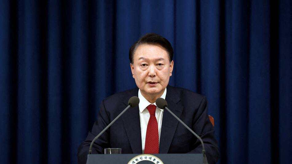Yoon Suk-yeol, presidente de Corea del Sur. Foto: REUTERS.