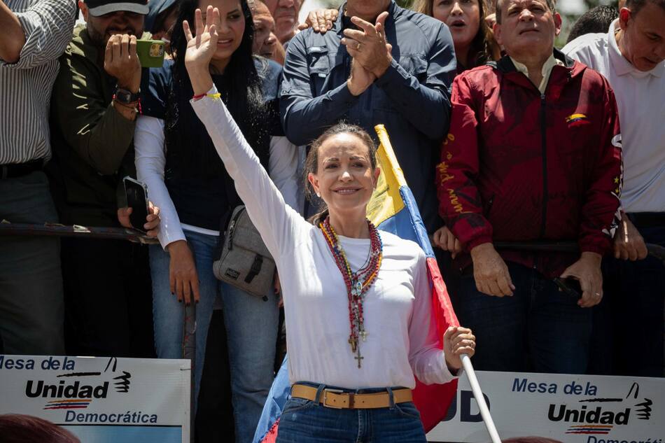 María Corina Machado; Venezuela. Foto: EFE.