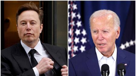 Elon Musk y Joe Biden. Fotos: REUTERS.
