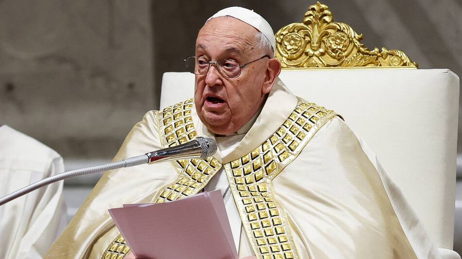 El papa Francisco en el primer día del año. Foto: Reuters.