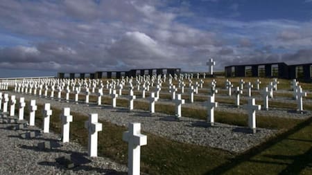 Islas Malvinas, cementerio de Darwin, NA