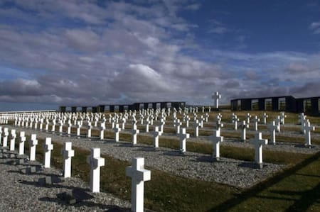 Islas Malvinas, cementerio de Darwin, NA