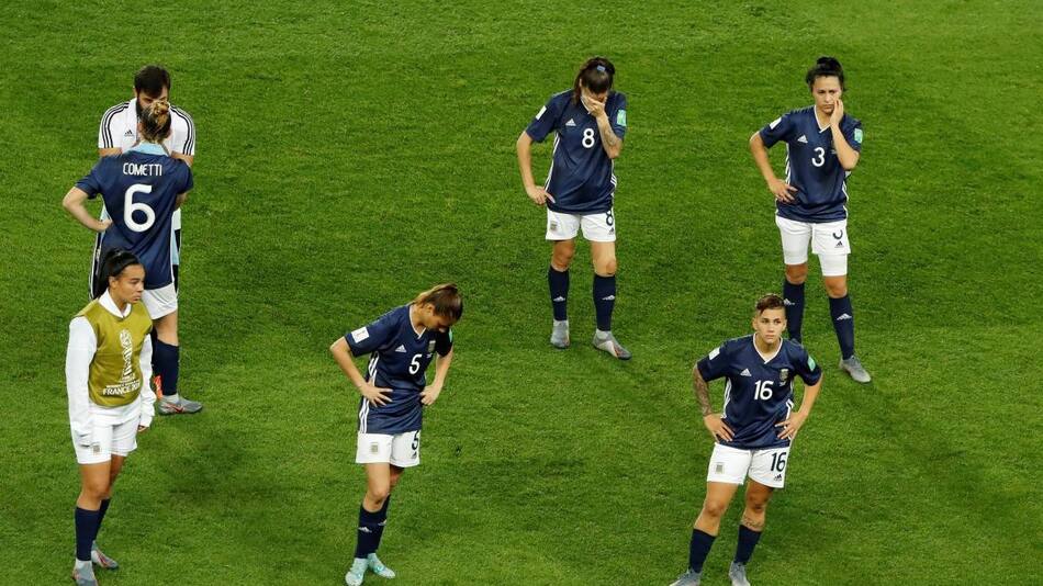 Lamento de la Selección Argentina en el Mundial Femenino de Francia 2019 (Reuters)