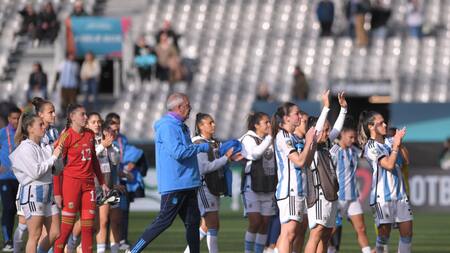 Argentina rescató un empate ante Sudáfrica en el Mundial de Nueva Zelanda y Australia 2023. Foto: Télam.