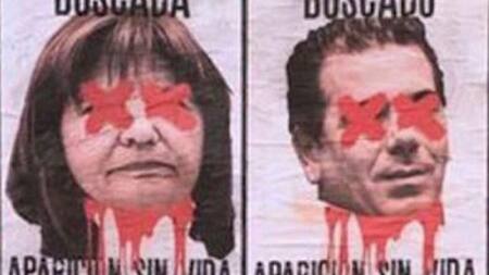 Afiches con amenazas de muerte a Patricia Bullrich y Cristian Ritondo