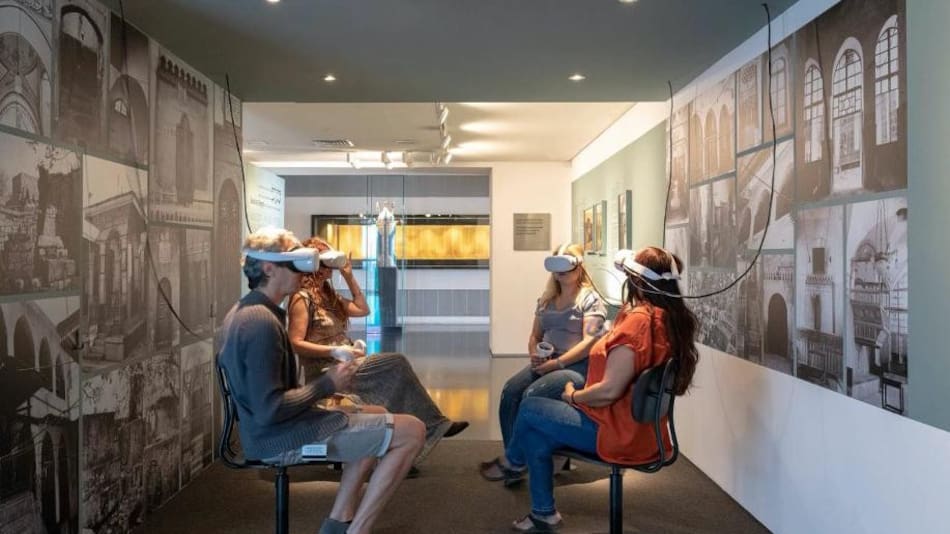 Recorrido en Realidad Virtual de la Sinagoga de Alepo. Foto: EFE.