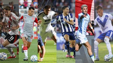 River, Estudiantes, Central Córdoba, Talleres, Racing y Vélez en la Copa Libertadores.