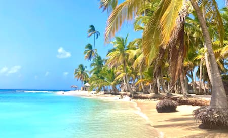 Playa de Isla Colón, en Bocas del Toro, Panamá.