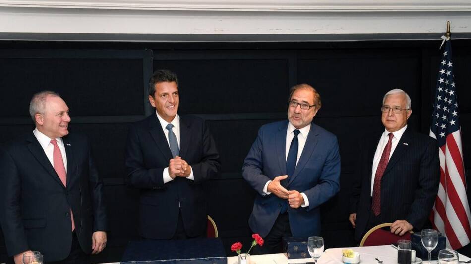 Sergio Massa, reunión con embajador y congresistas de EEUU